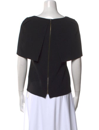 Roland Mouret One-Shoulder Short Sleeve Top