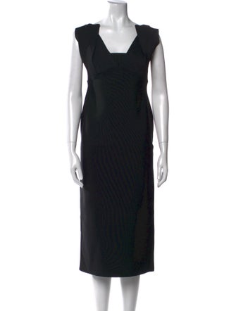Roland Mouret Square Neckline Midi Length Dress