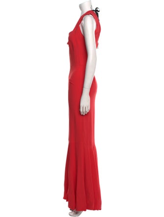 Roland Mouret Cowl Neck Long Dress