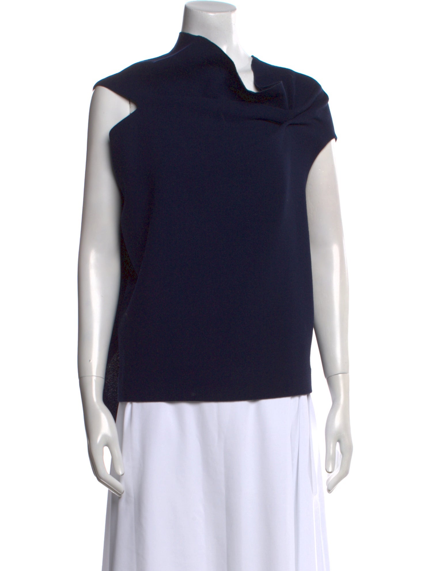 Roland Mouret Wool Cowl Neck Top
