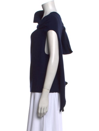 Roland Mouret Wool Cowl Neck Top