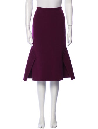 Roland Mouret Virgin Wool Knee-Length Skirt