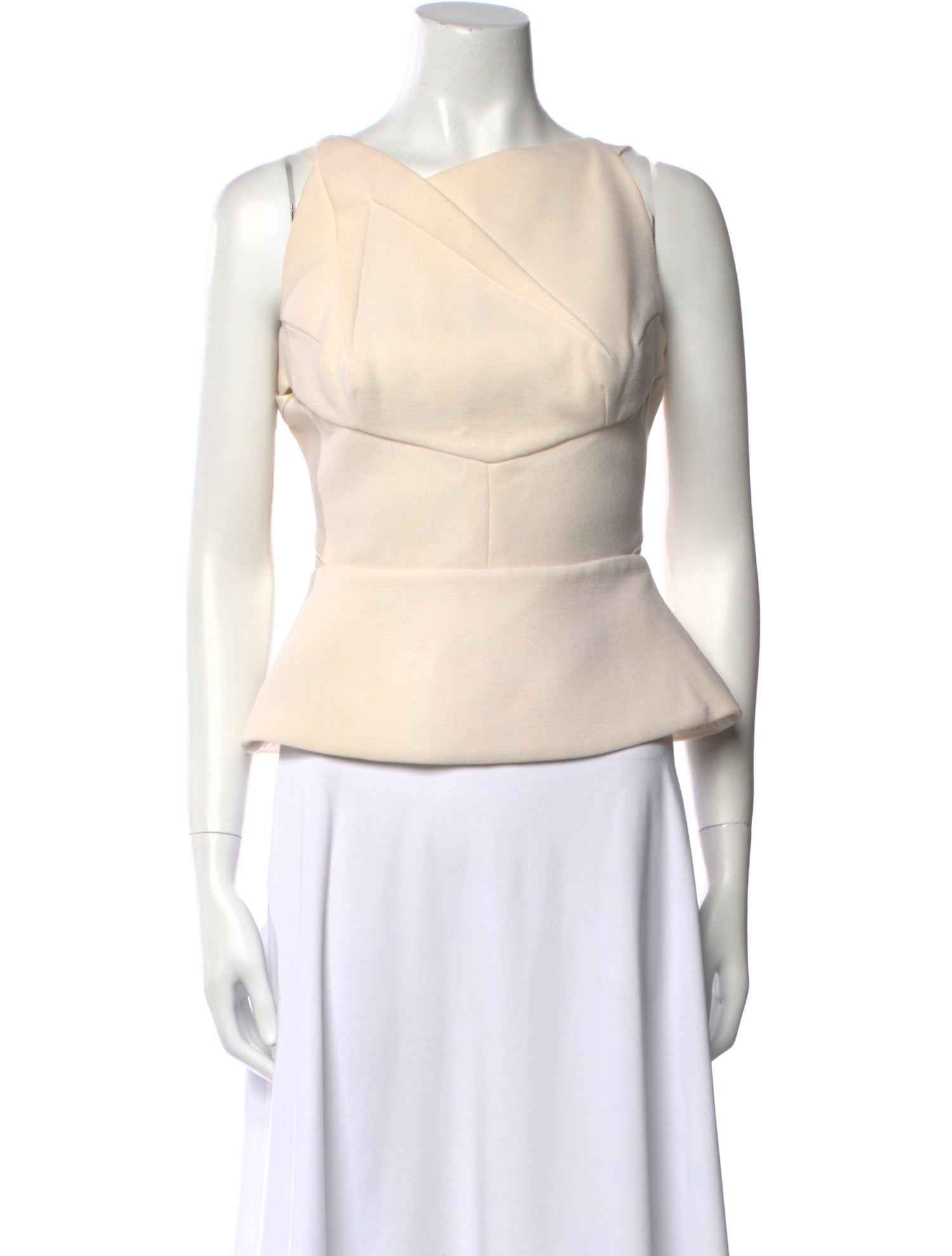 Roland Mouret Wool Crew Neck Top