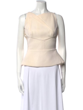 Roland Mouret Wool Crew Neck Top