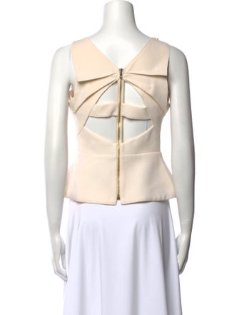 Roland Mouret Wool Crew Neck Top