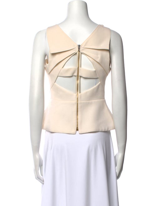 Roland Mouret Wool Crew Neck Top