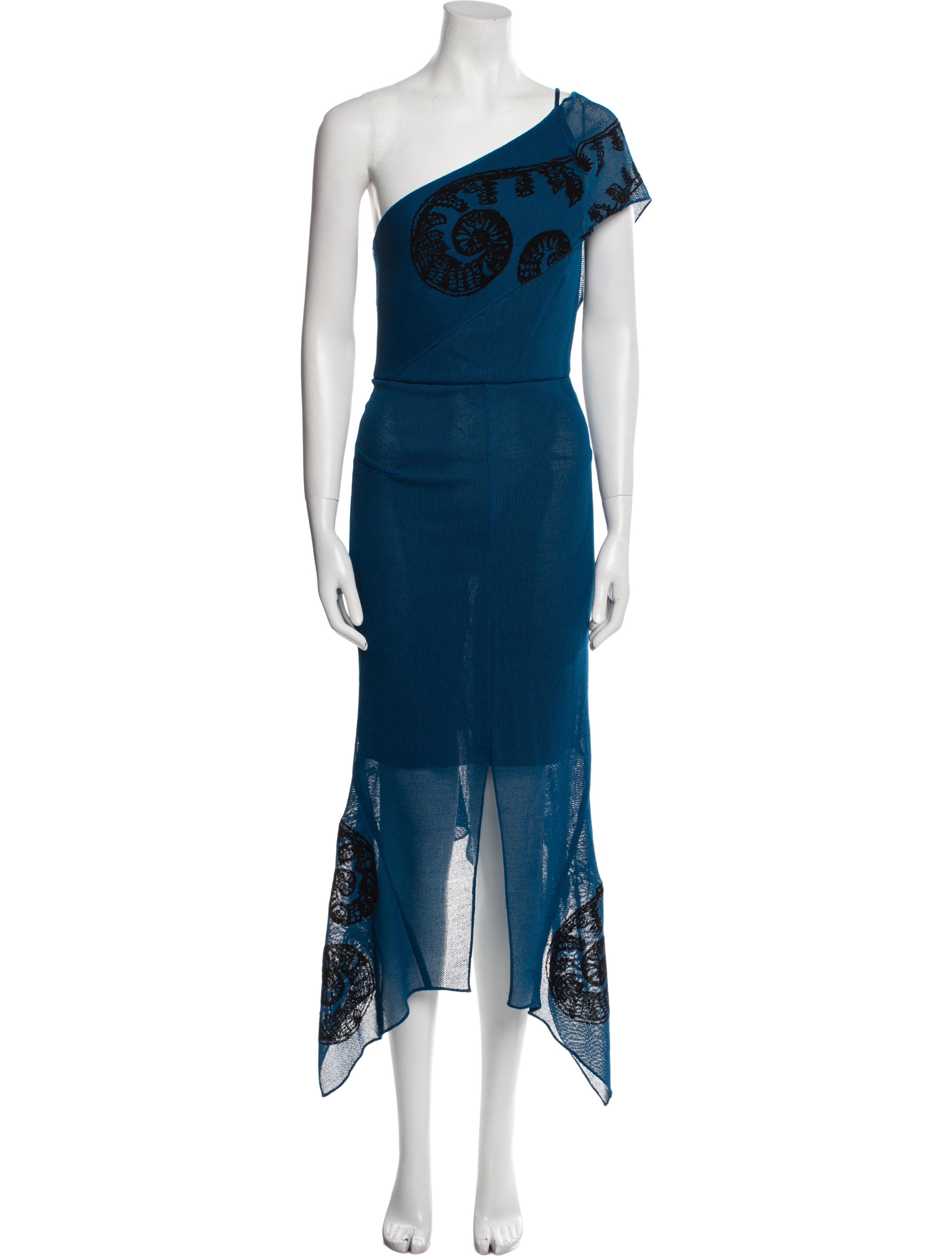 Roland Mouret Printed Long Dress