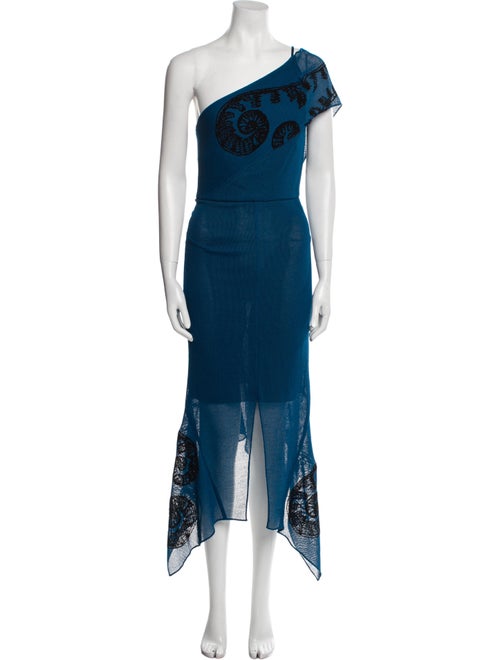 Roland Mouret Printed Long Dress