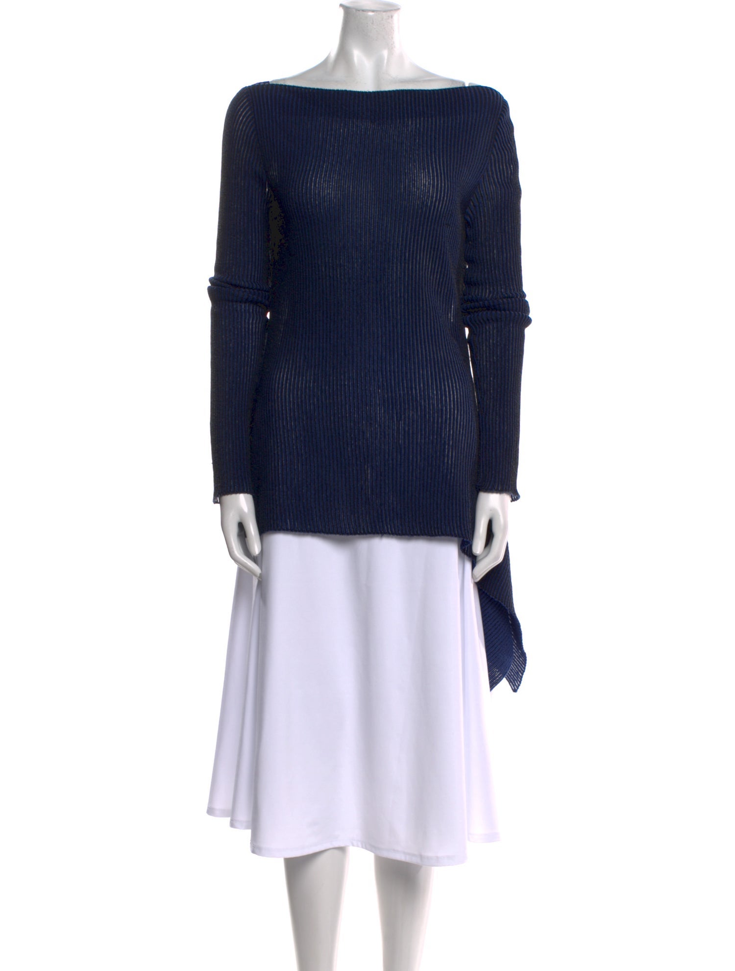 Roland Mouret Bateau Neckline Long Sleeve Tunic