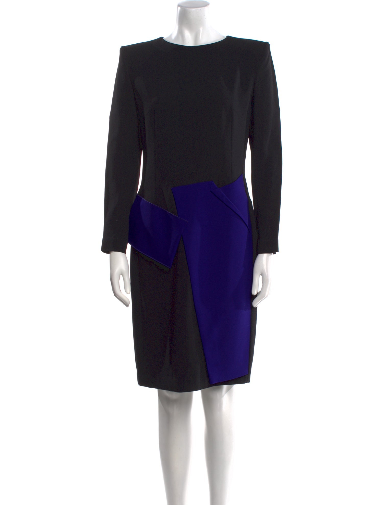 Roland Mouret Colorblock Pattern Knee-Length Dress