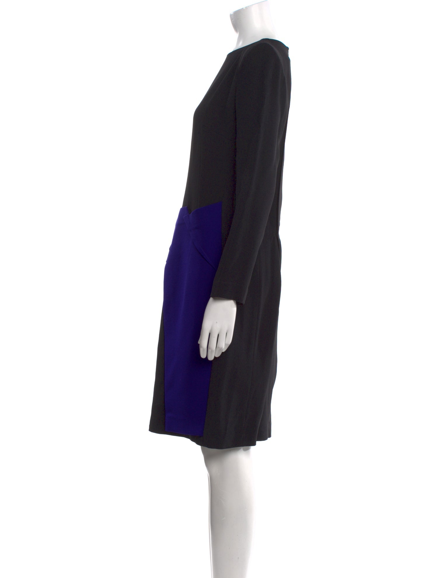 Roland Mouret Colorblock Pattern Knee-Length Dress