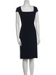 Roland Mouret Square Neckline Knee-Length Dress