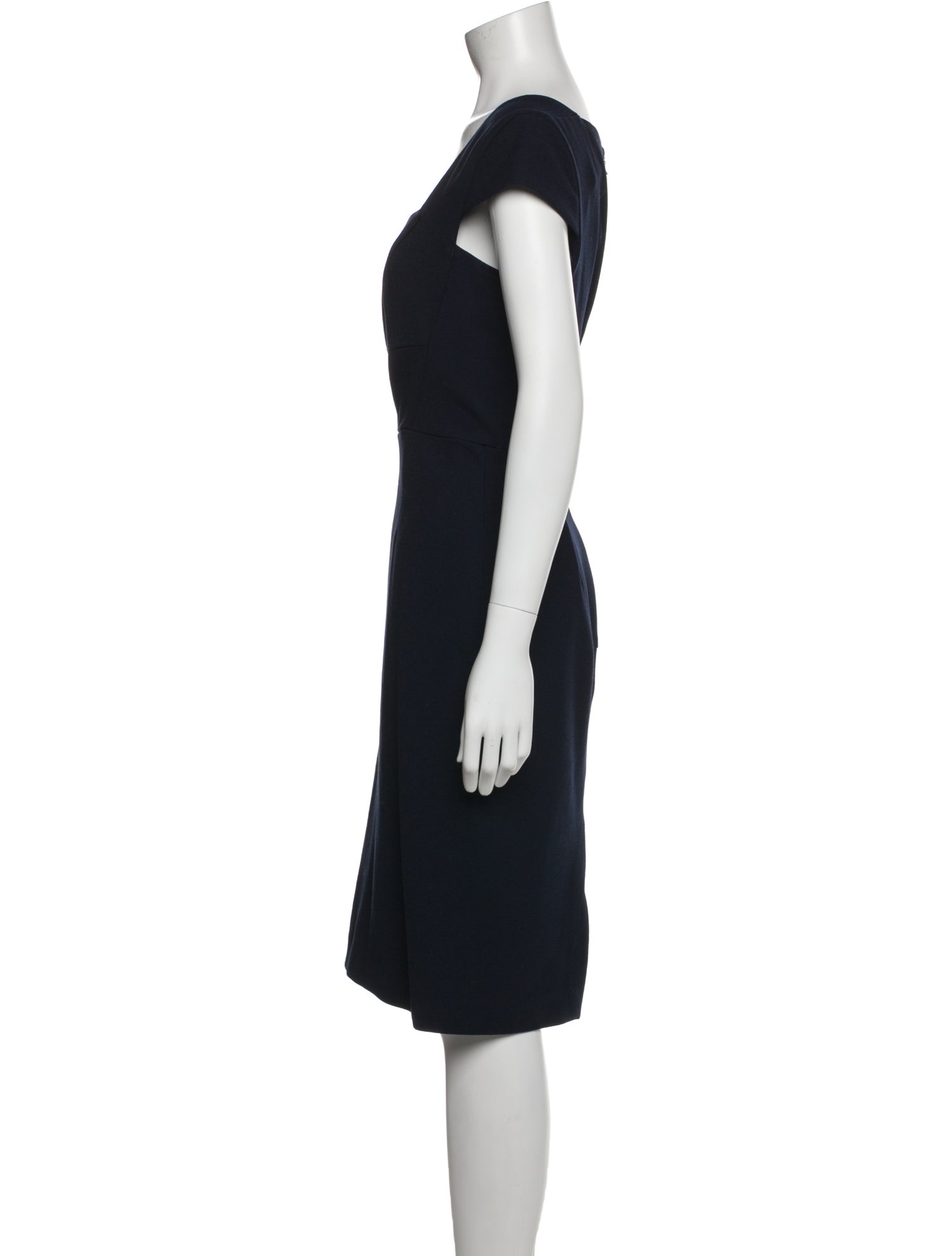 Roland Mouret Square Neckline Knee-Length Dress