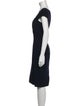 Roland Mouret Square Neckline Knee-Length Dress