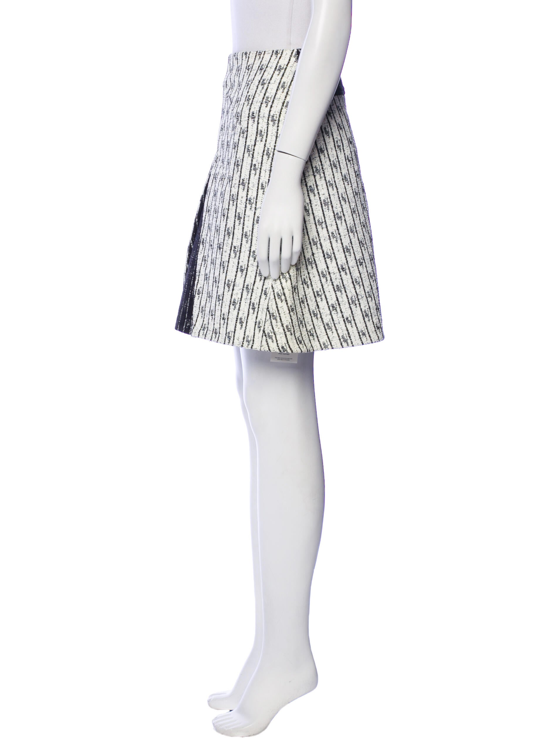 Roland Mouret Striped Mini Skirt