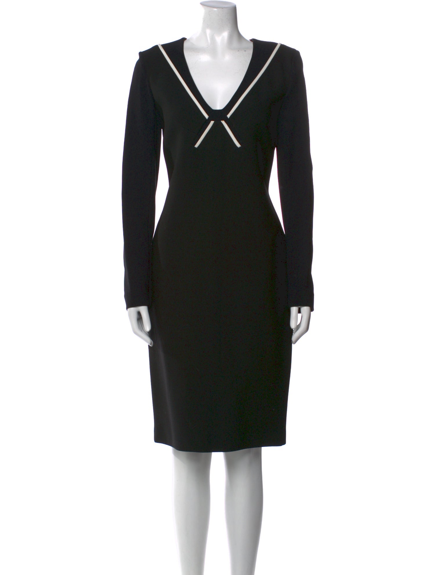 Roland Mouret V-Neck Midi Length Dress