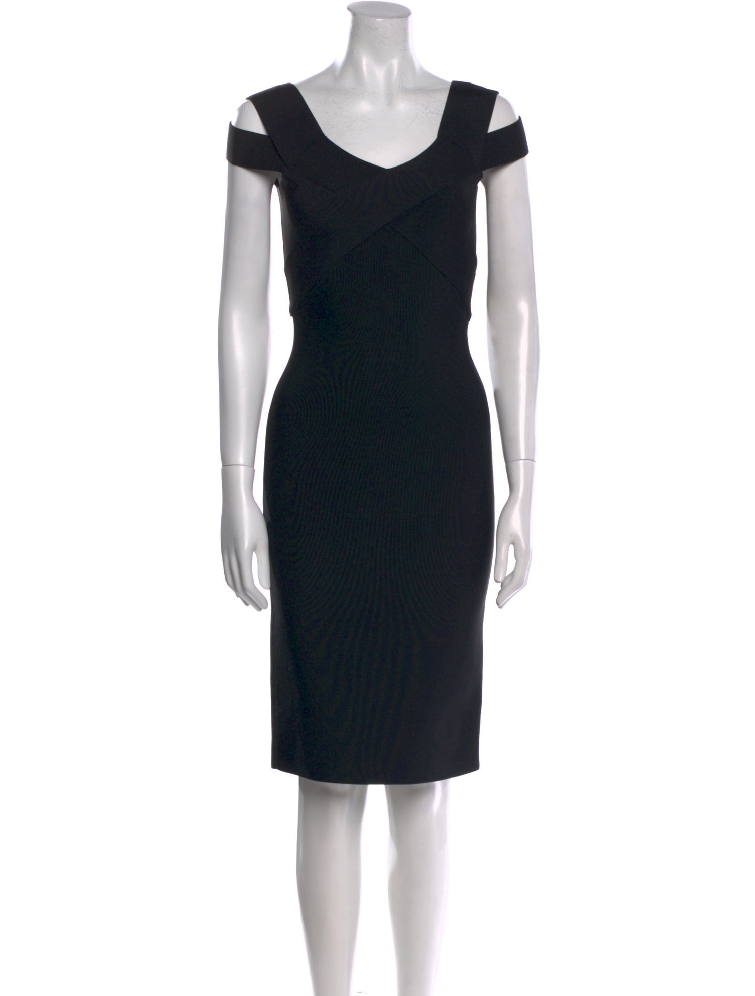 Roland Mouret V-Neck Knee-Length Dress