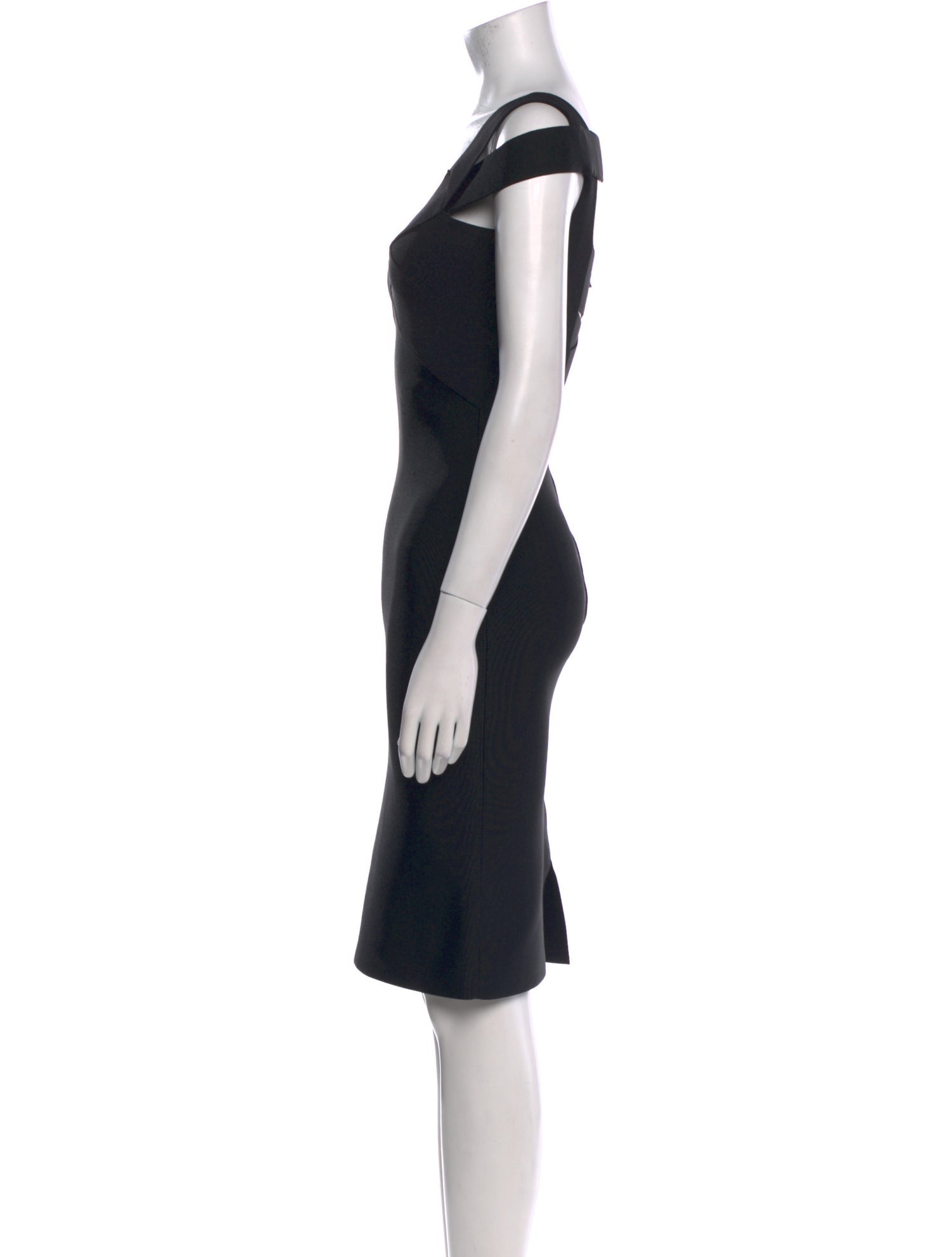 Roland Mouret V-Neck Knee-Length Dress