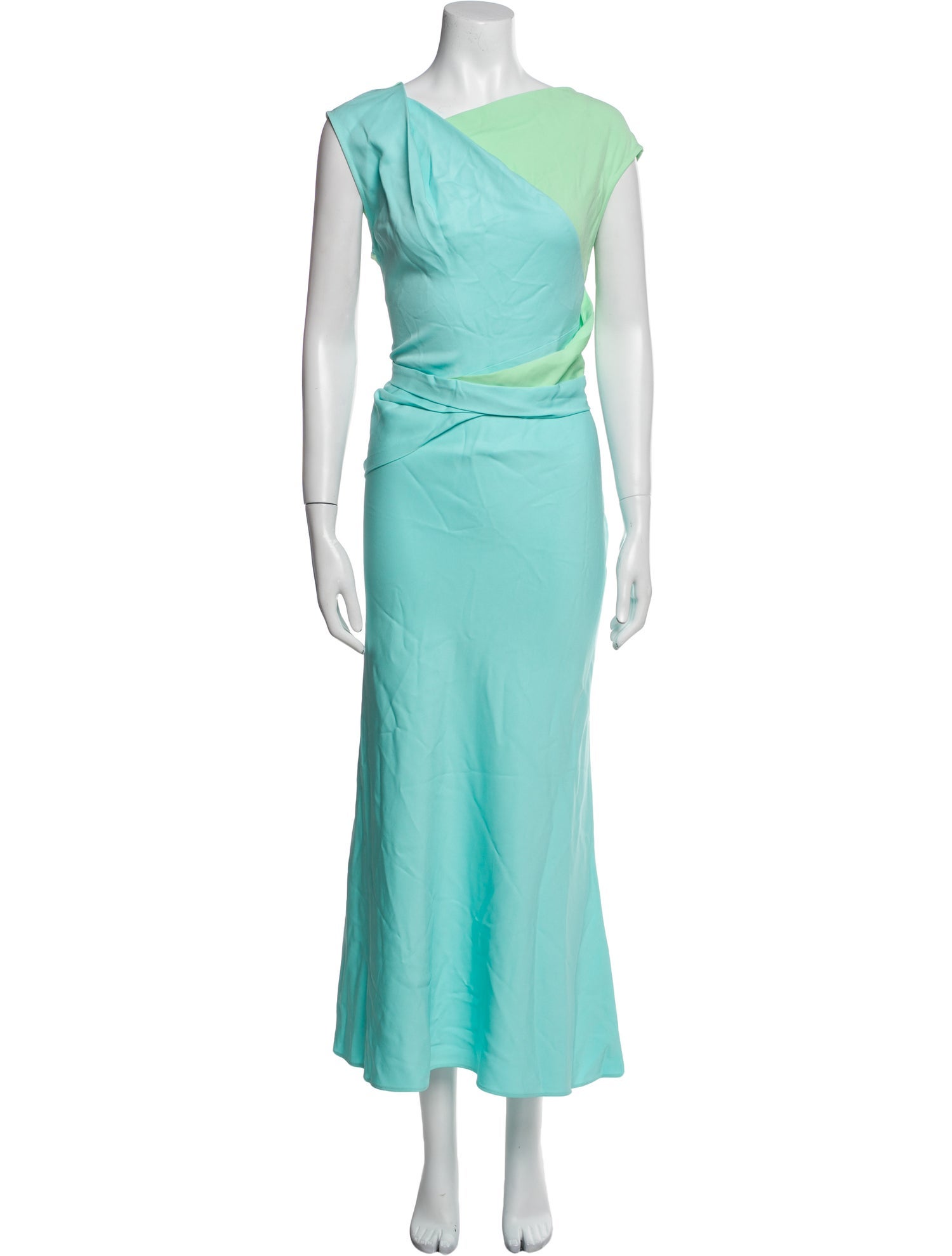 Roland Mouret One-Shoulder Long Dress