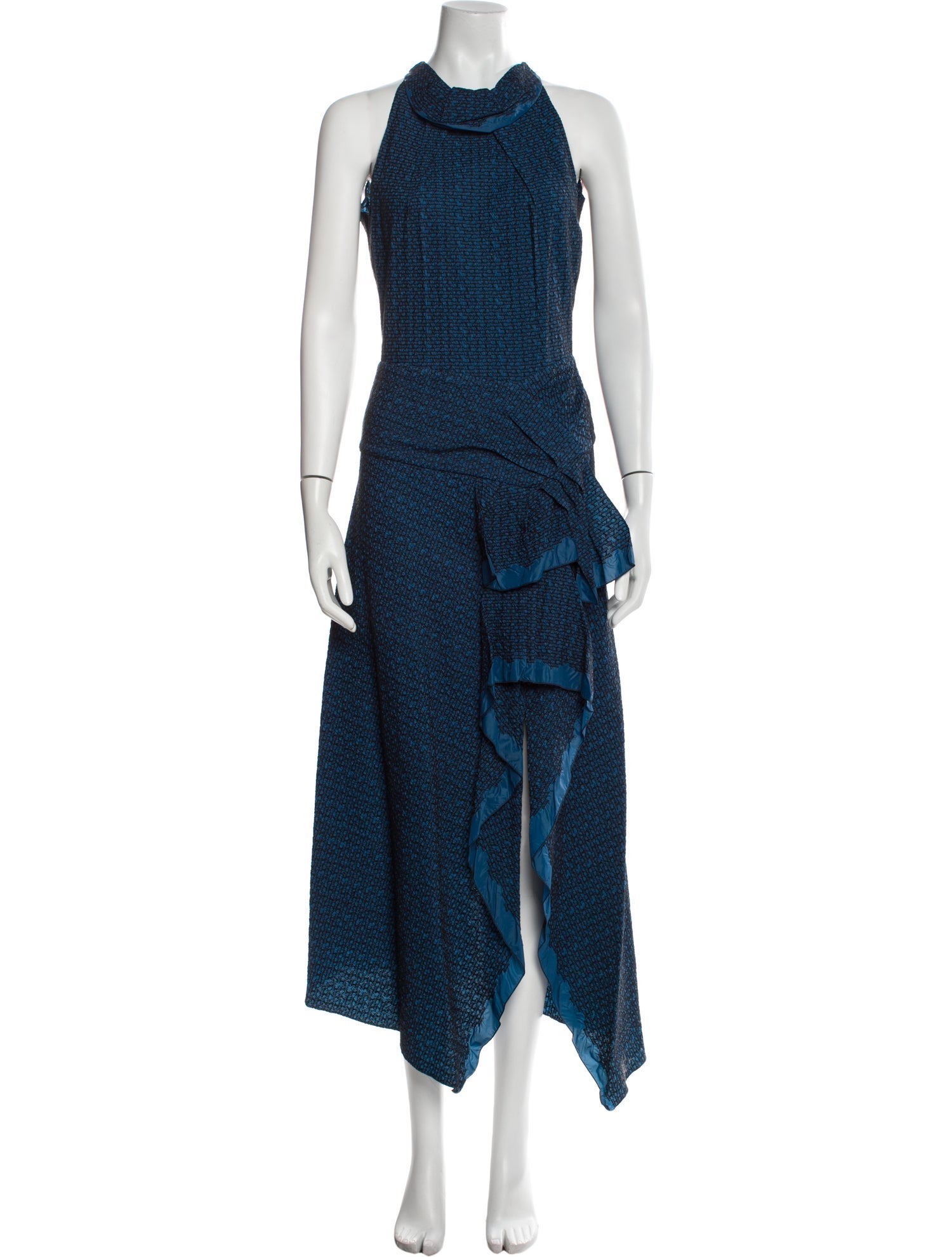 Roland Mouret Striped Long Dress