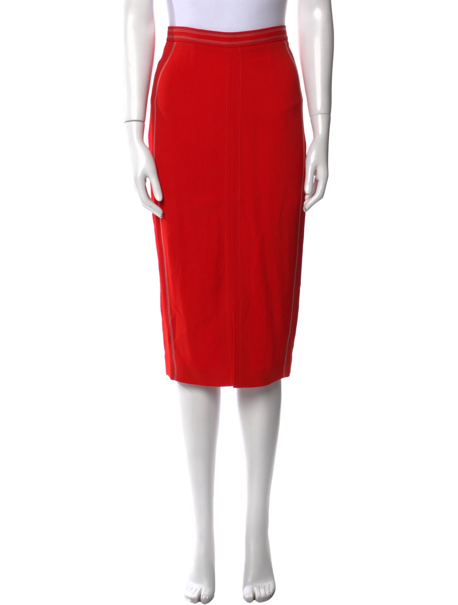 Roland Mouret Embroidered Accent Knee-Length Skirt