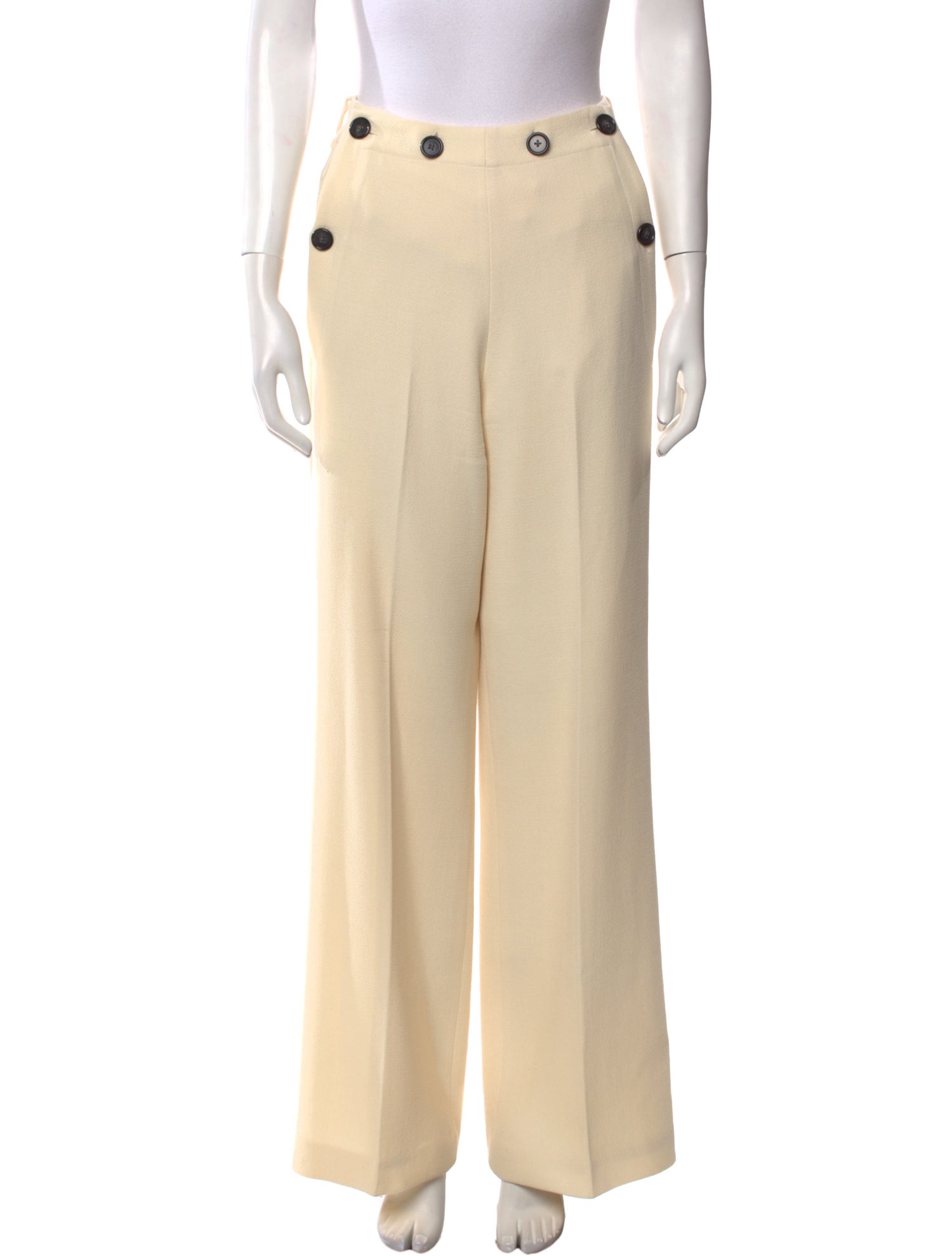Roland Mouret Lambswool Wide Leg Pants