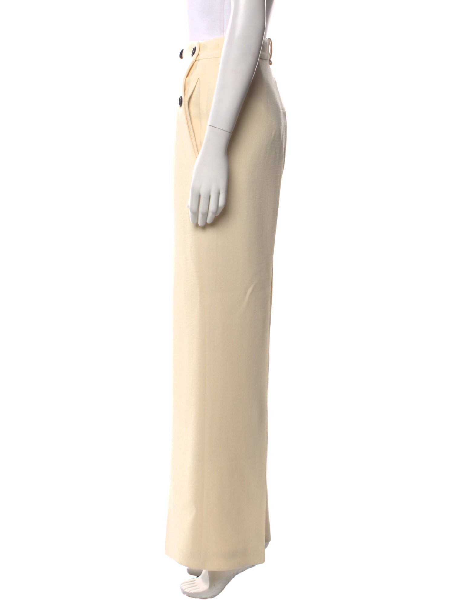 Roland Mouret Lambswool Wide Leg Pants