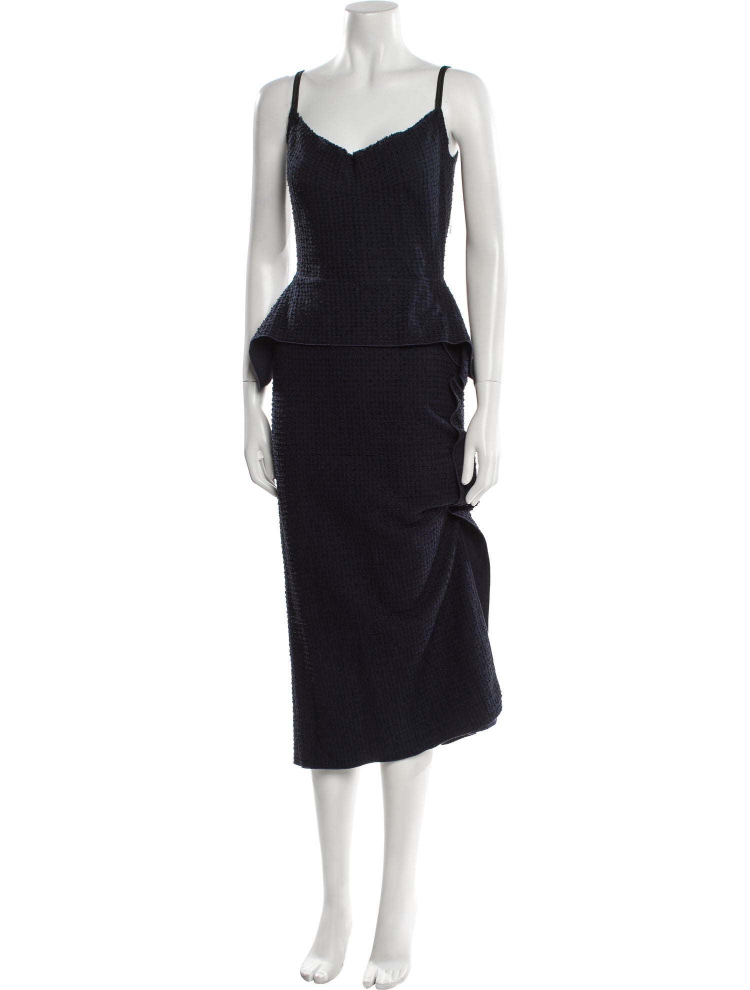 Roland Mouret V-Neck Long Dress