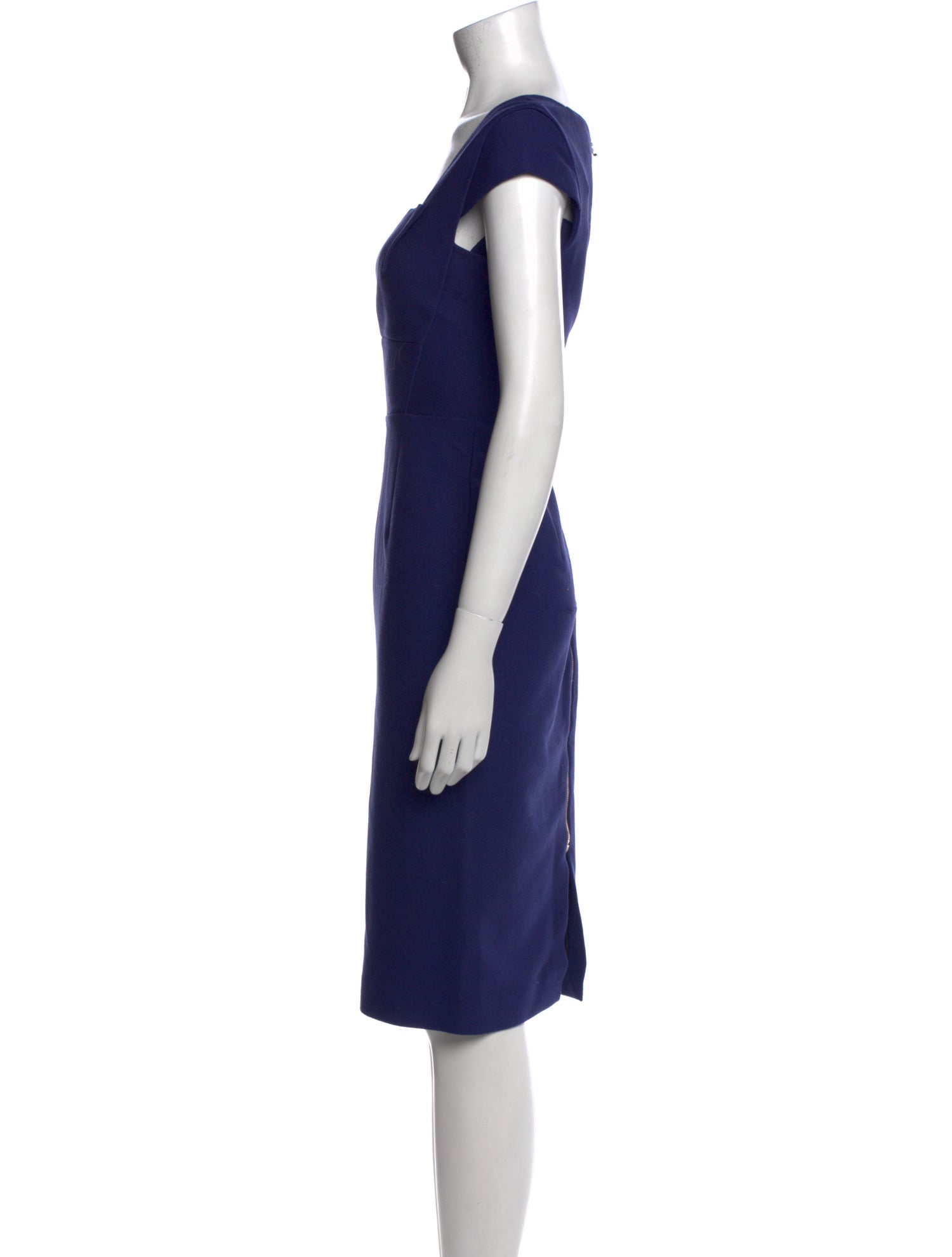 Roland Mouret Square Neckline Knee-Length Dress