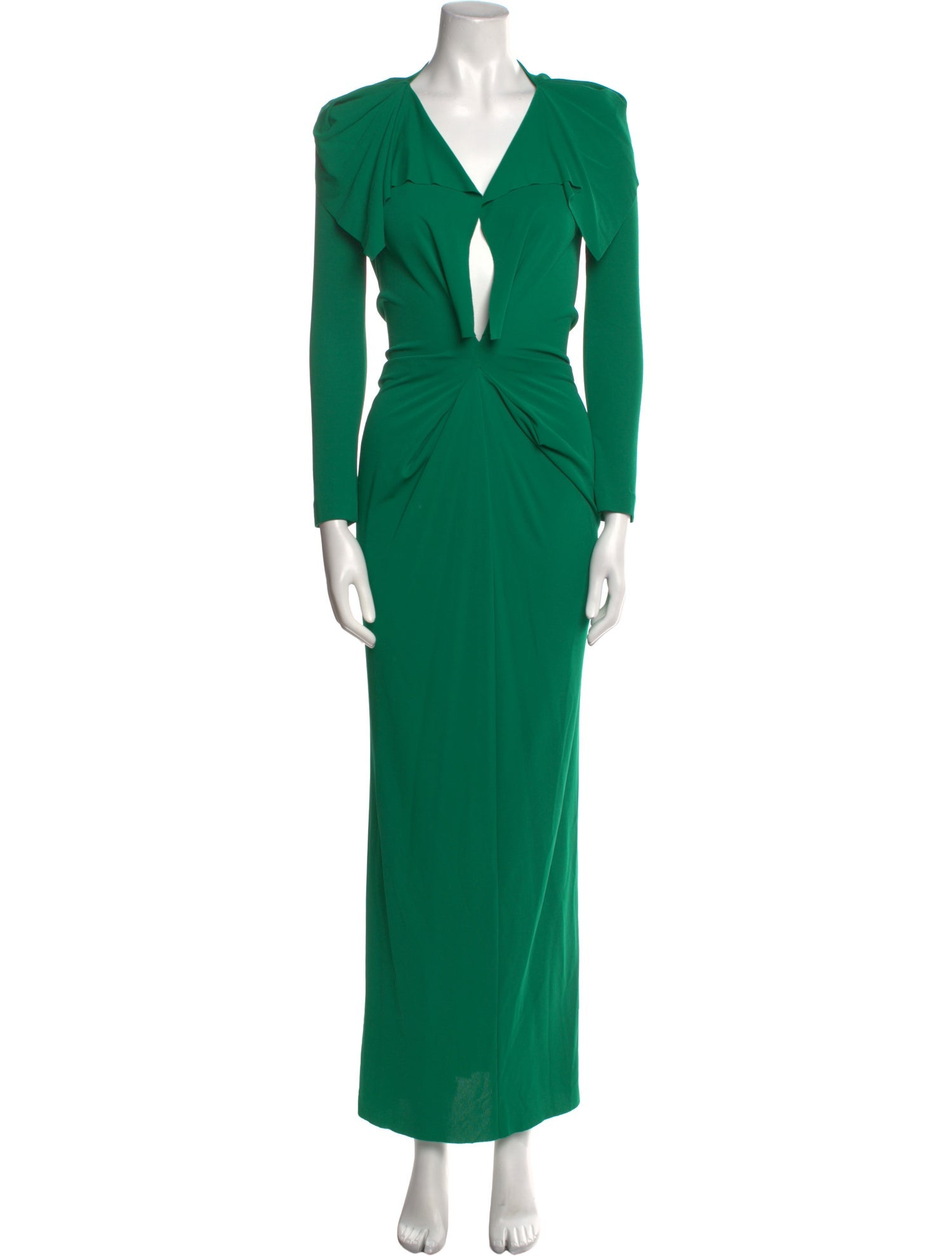 Roland Mouret V-Neck Long Dress