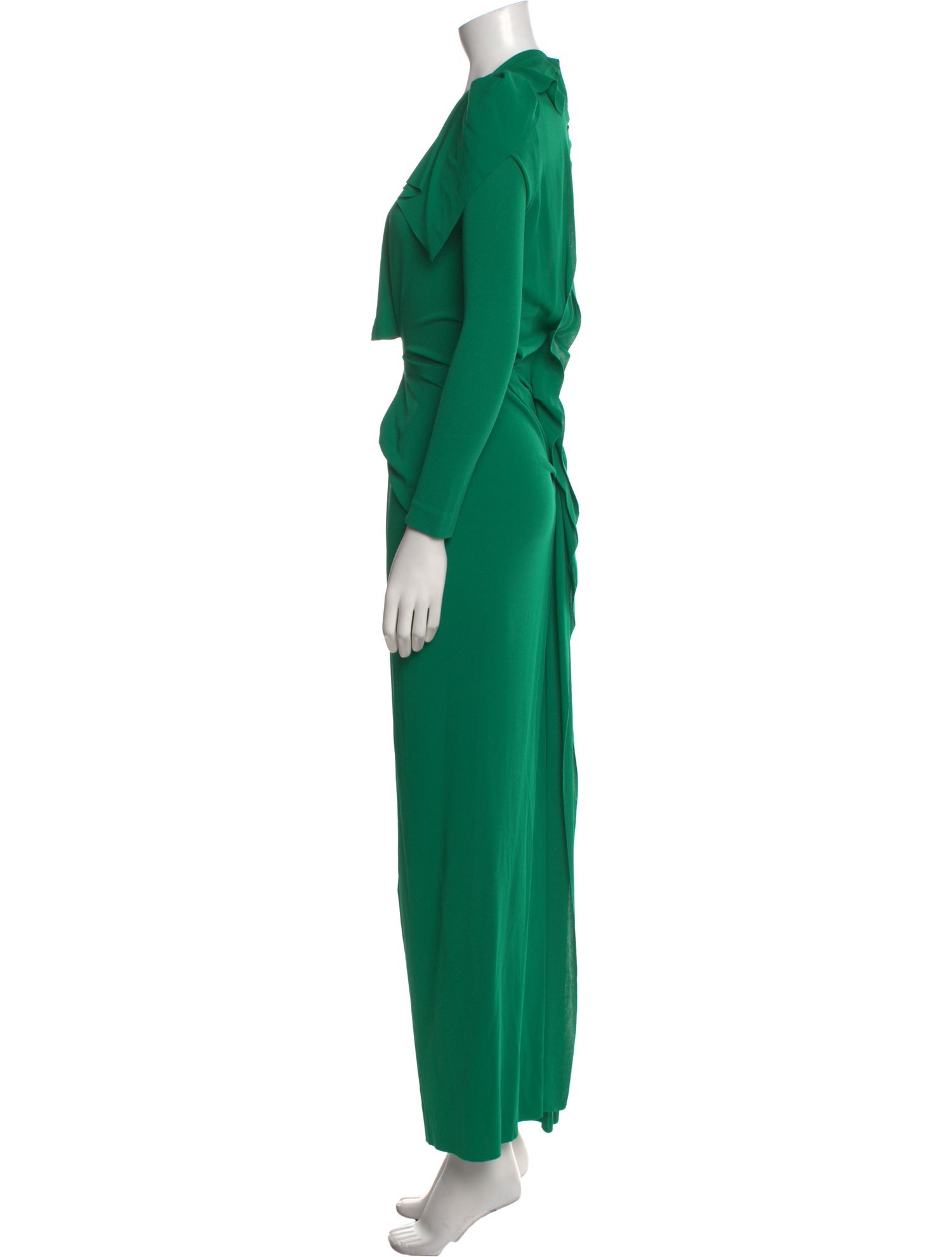 Roland Mouret V-Neck Long Dress