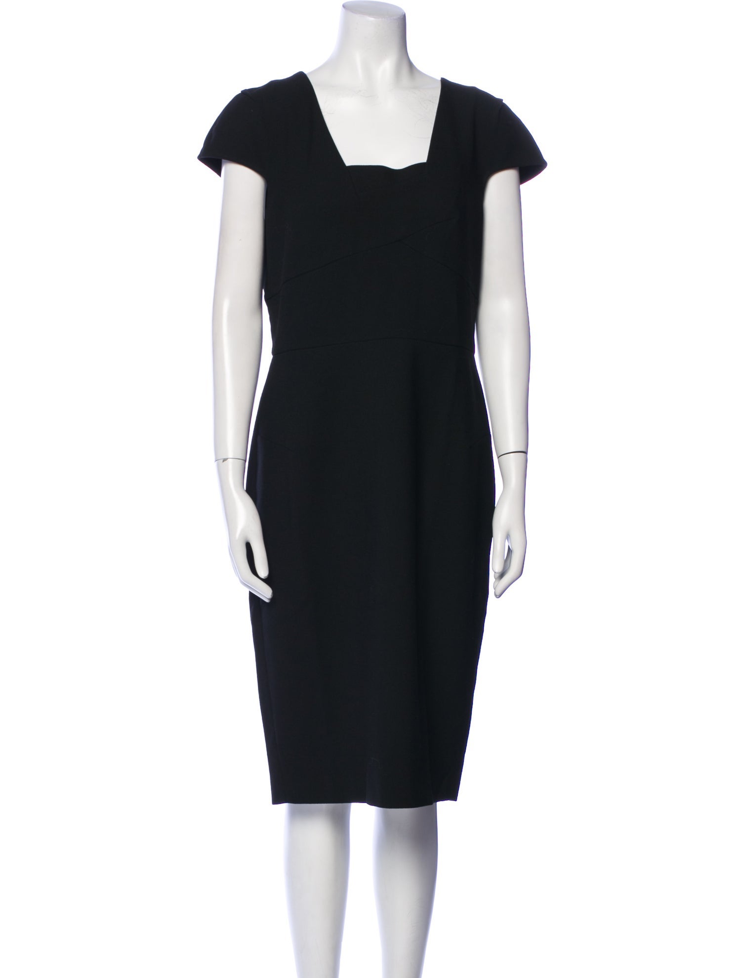 Roland Mouret Square Neckline Midi Length Dress