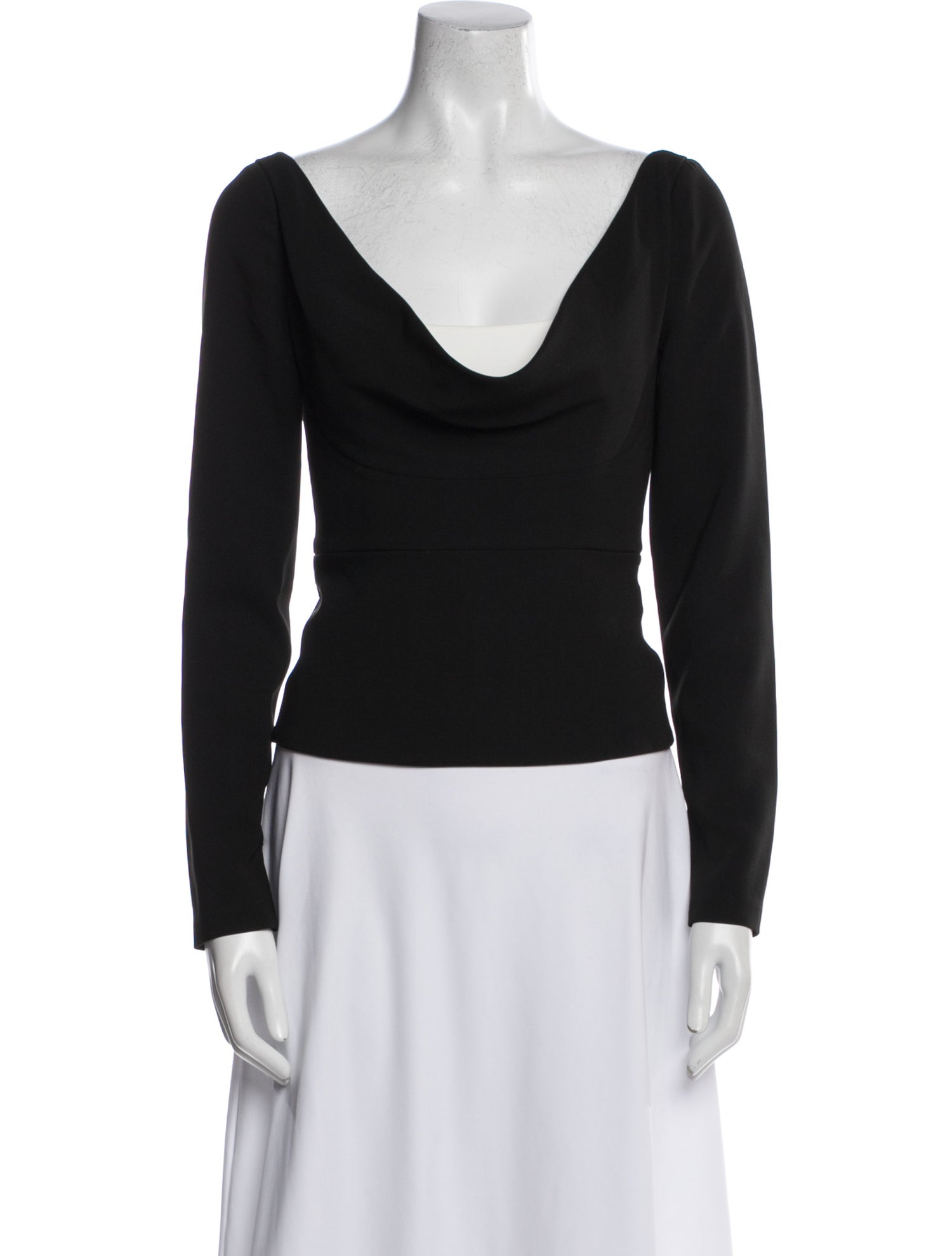 Roland Mouret Cowl Neck Long Sleeve Top