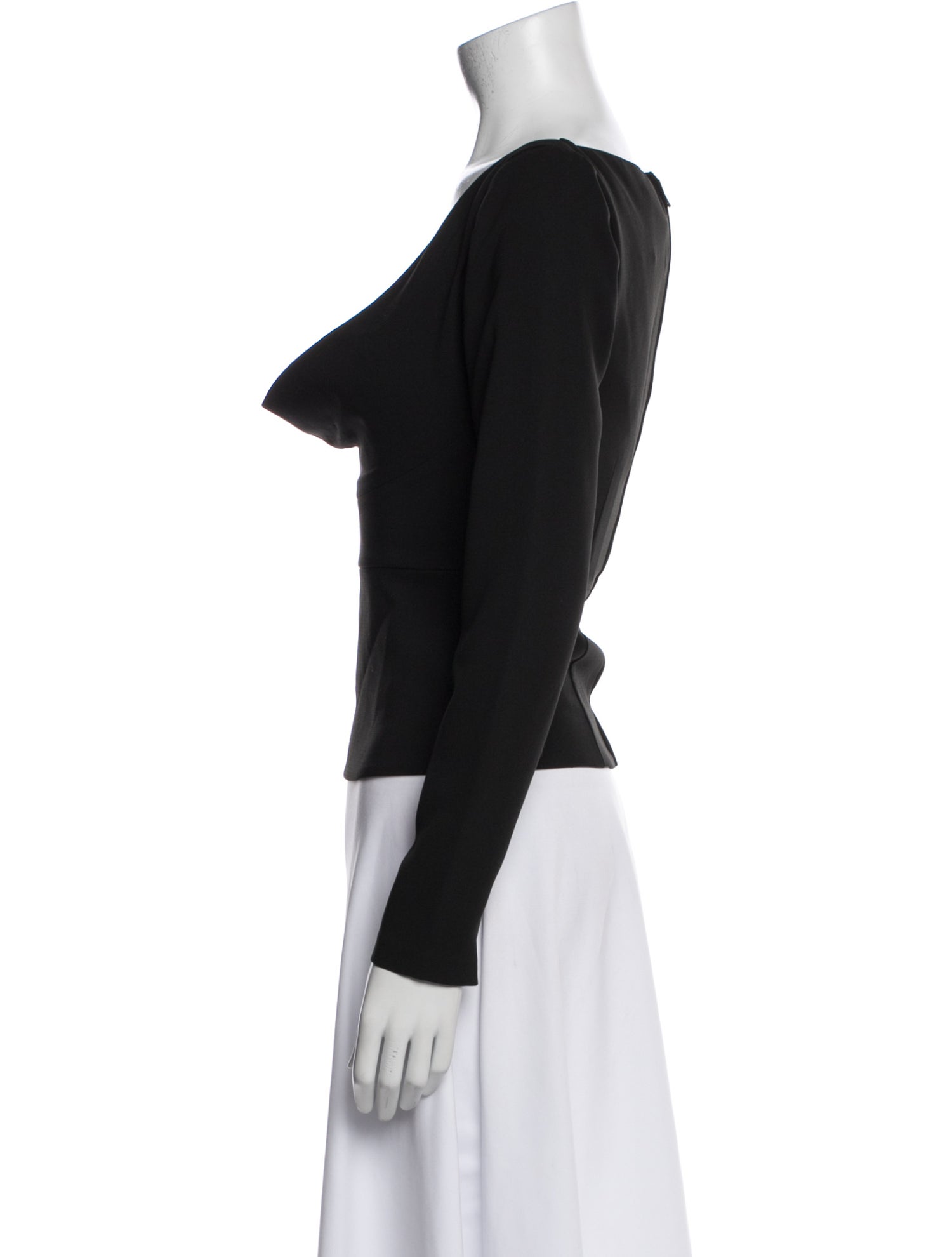 Roland Mouret Cowl Neck Long Sleeve Top