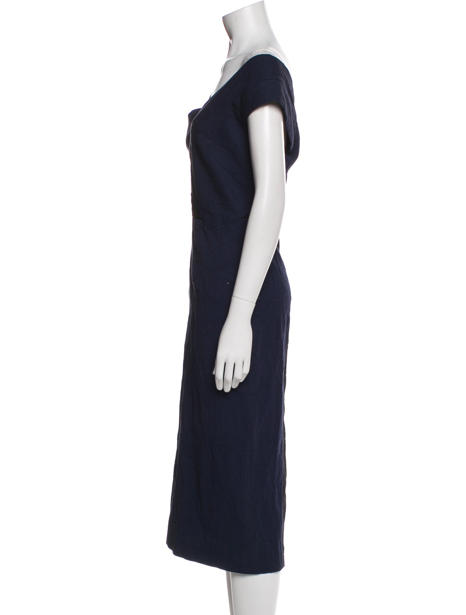 Roland Mouret V-Neck Midi Length Dress