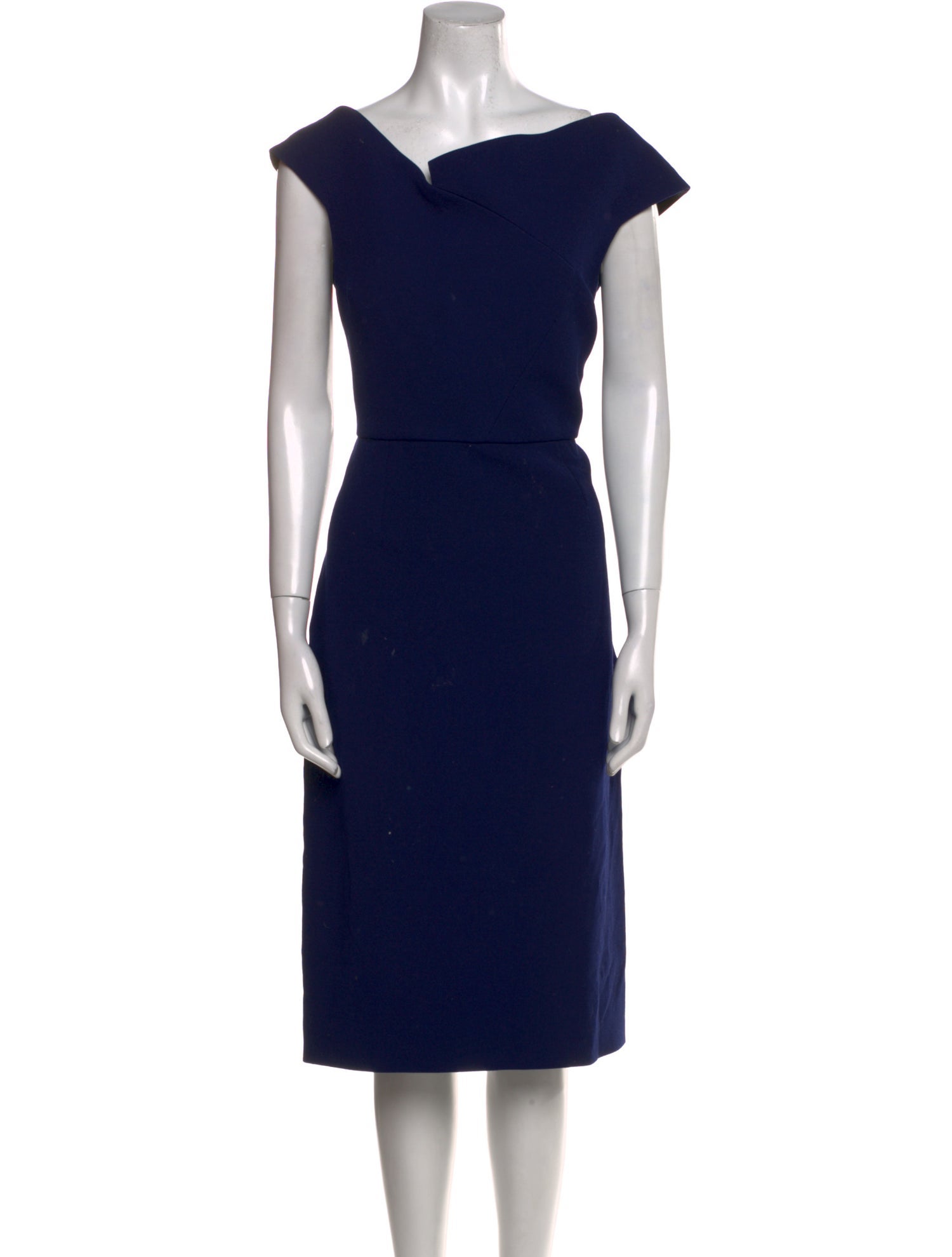 Roland Mouret Cowl Neck Midi Length Dress