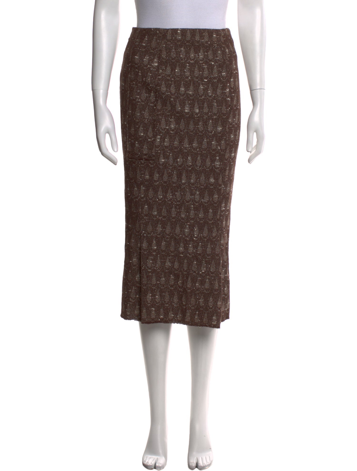 Roland Mouret Wool Midi Length Skirt