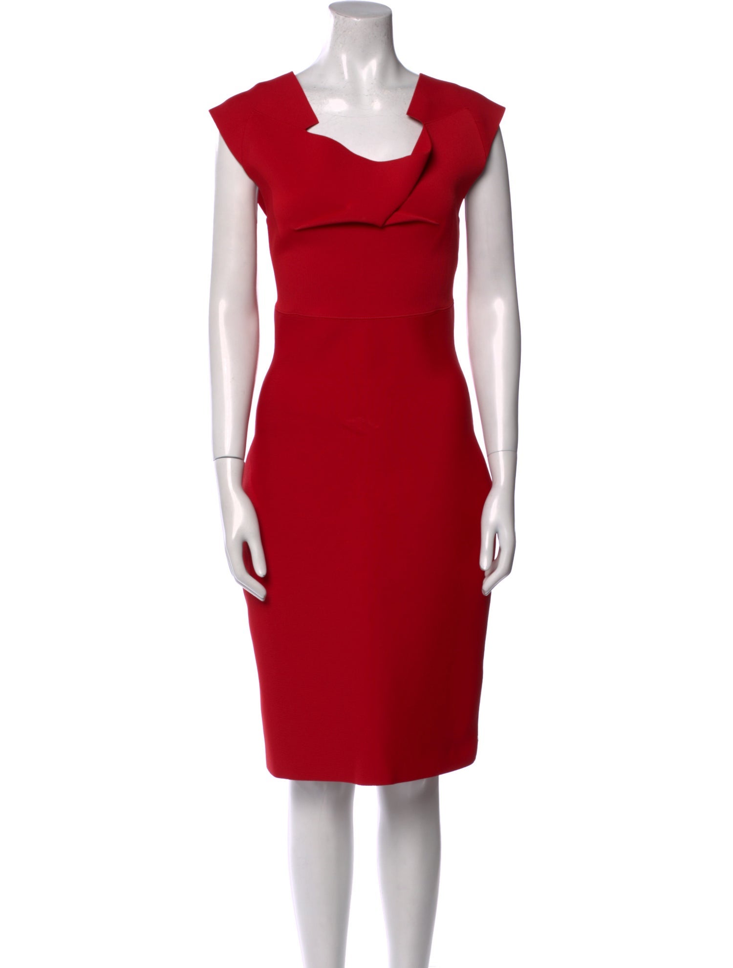 Roland Mouret Cowl Neck Knee-Length Dress