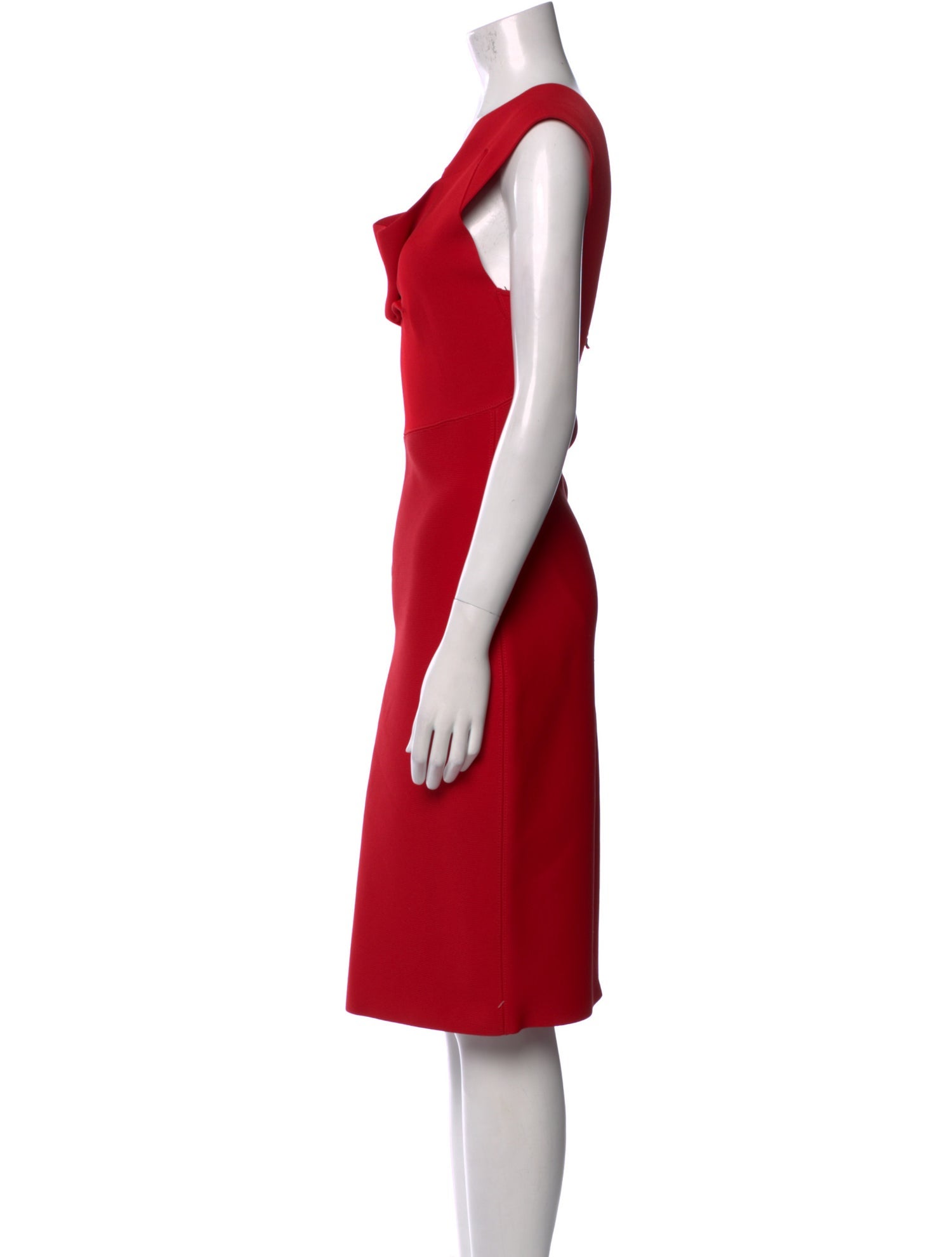 Roland Mouret Cowl Neck Knee-Length Dress