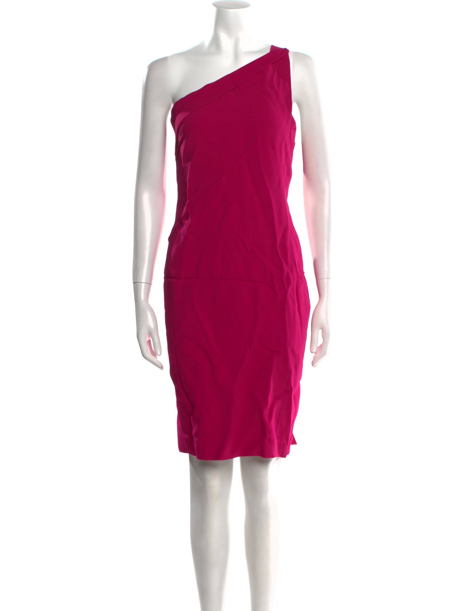 Roland Mouret One-Shoulder Knee-Length Dress