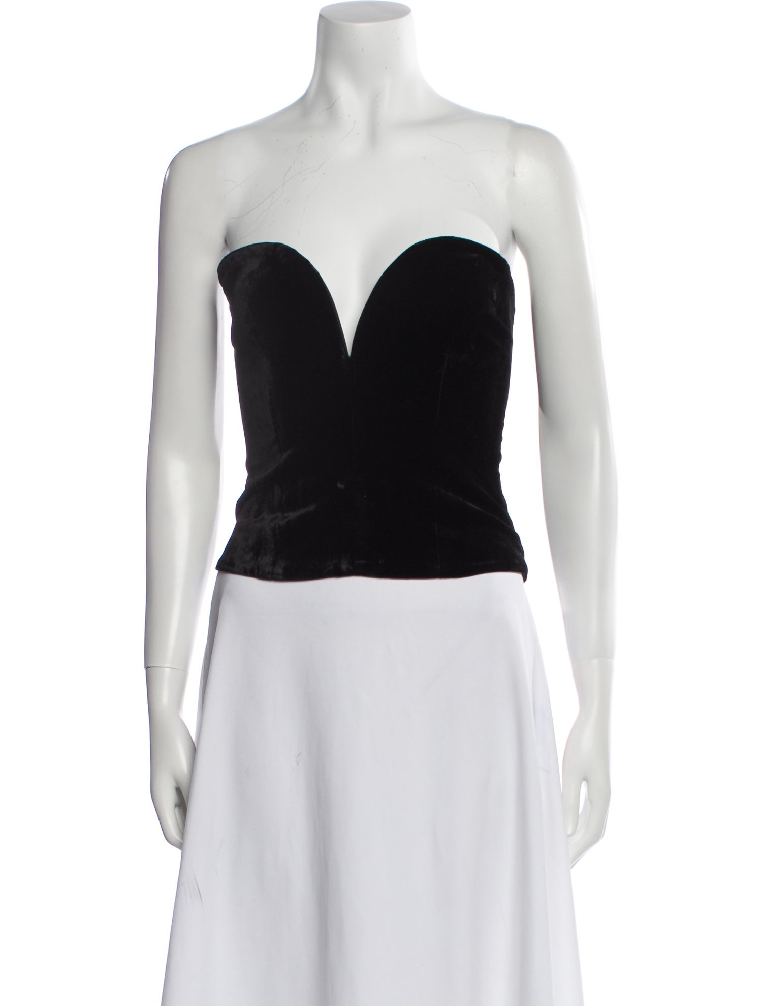 Roland Mouret Strapless Crop Top