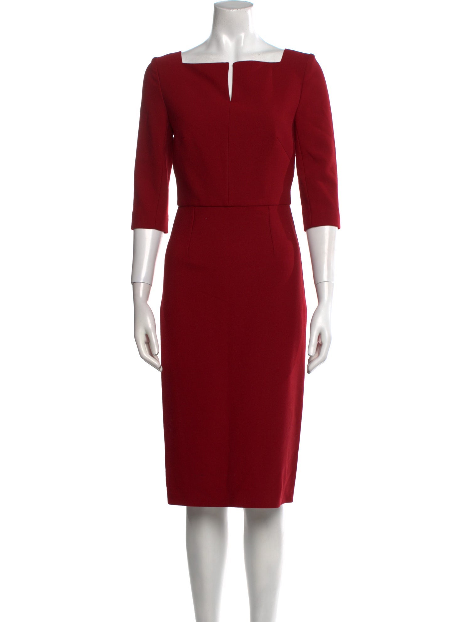 Roland Mouret Square Neckline Midi Length Dress