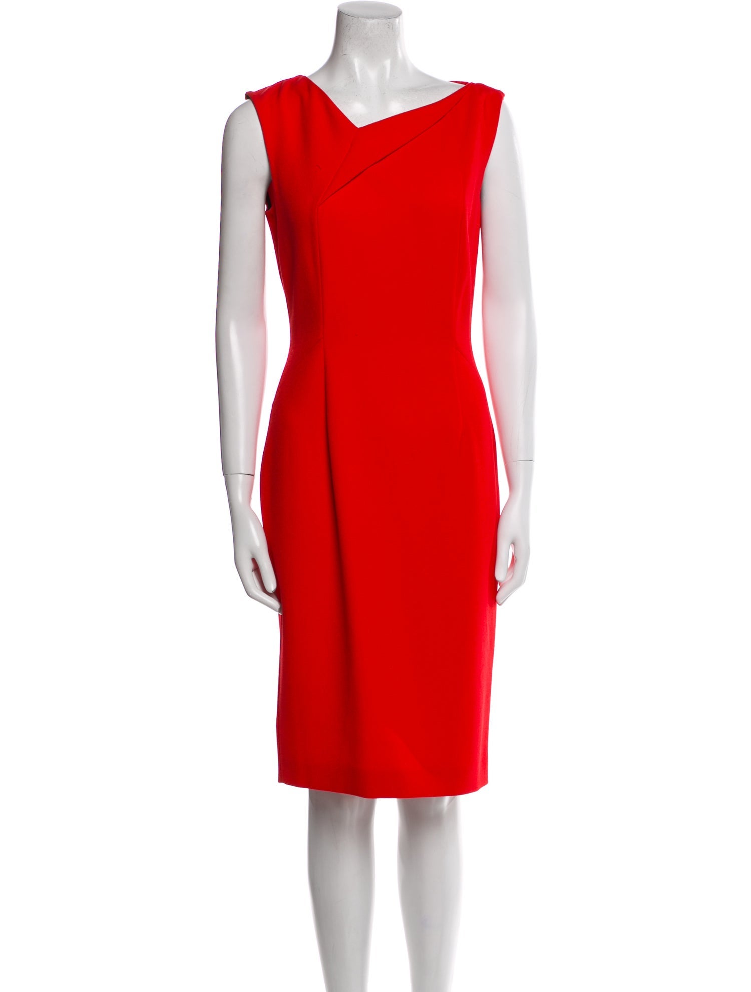 Roland Mouret V-Neck Midi Length Dress