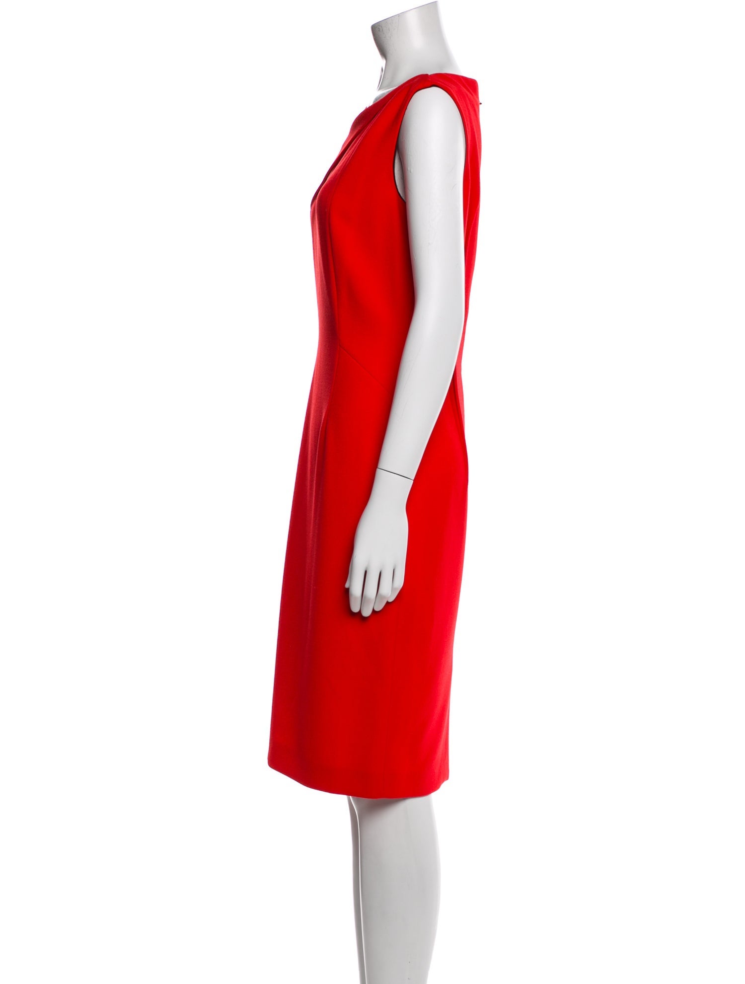 Roland Mouret V-Neck Midi Length Dress