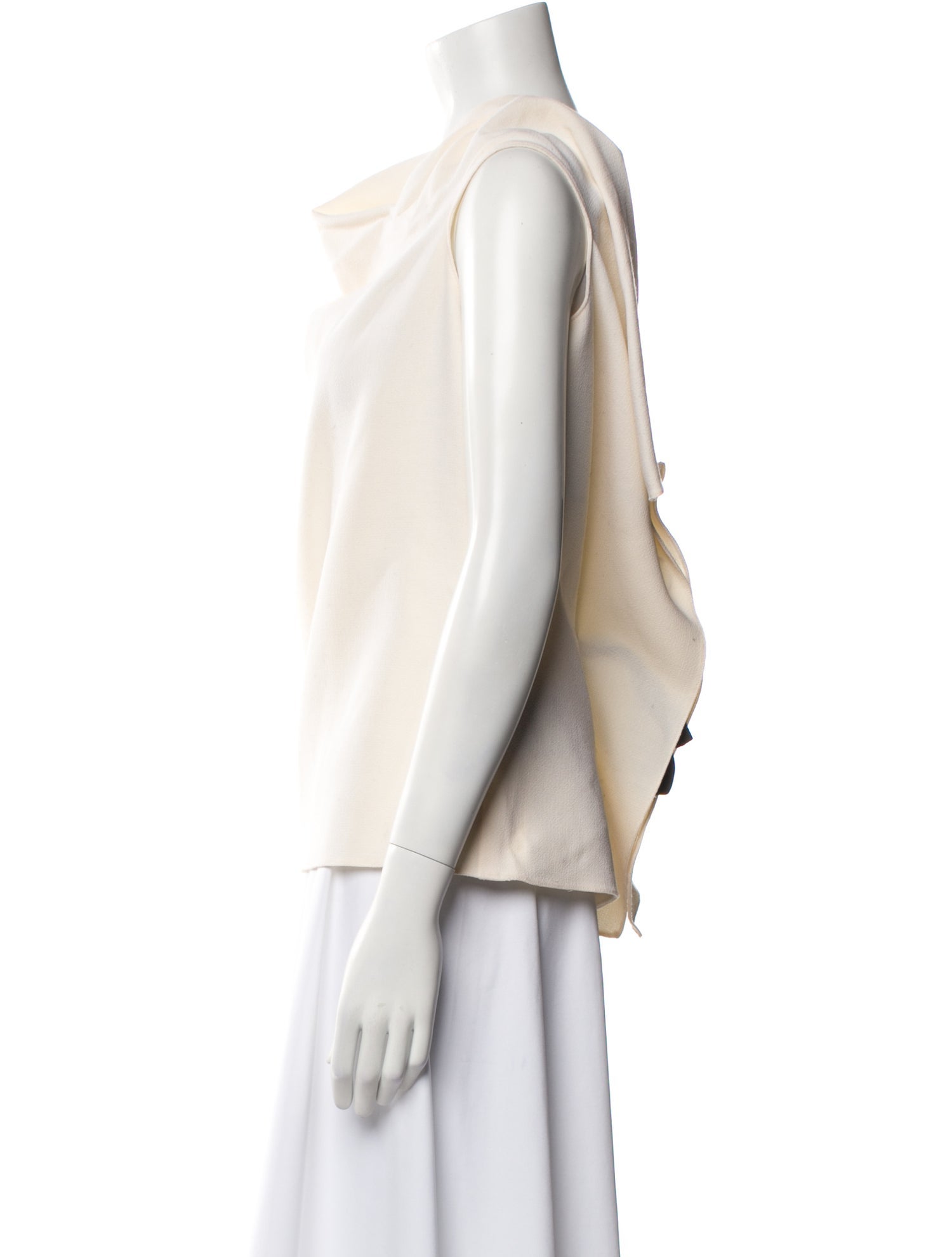 Roland Mouret Wool Cowl Neck Top