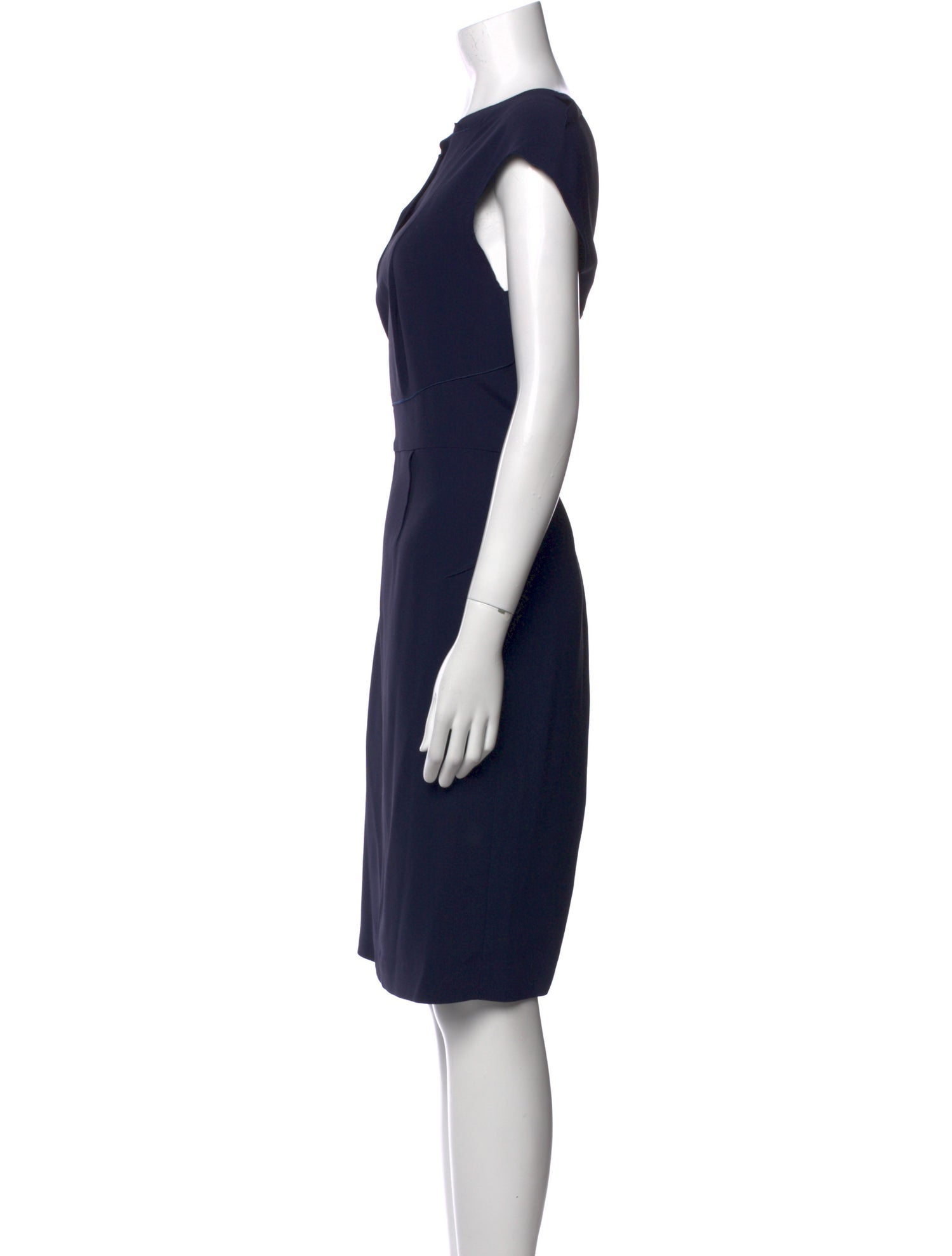 Roland Mouret Bateau Neckline Knee-Length Dress
