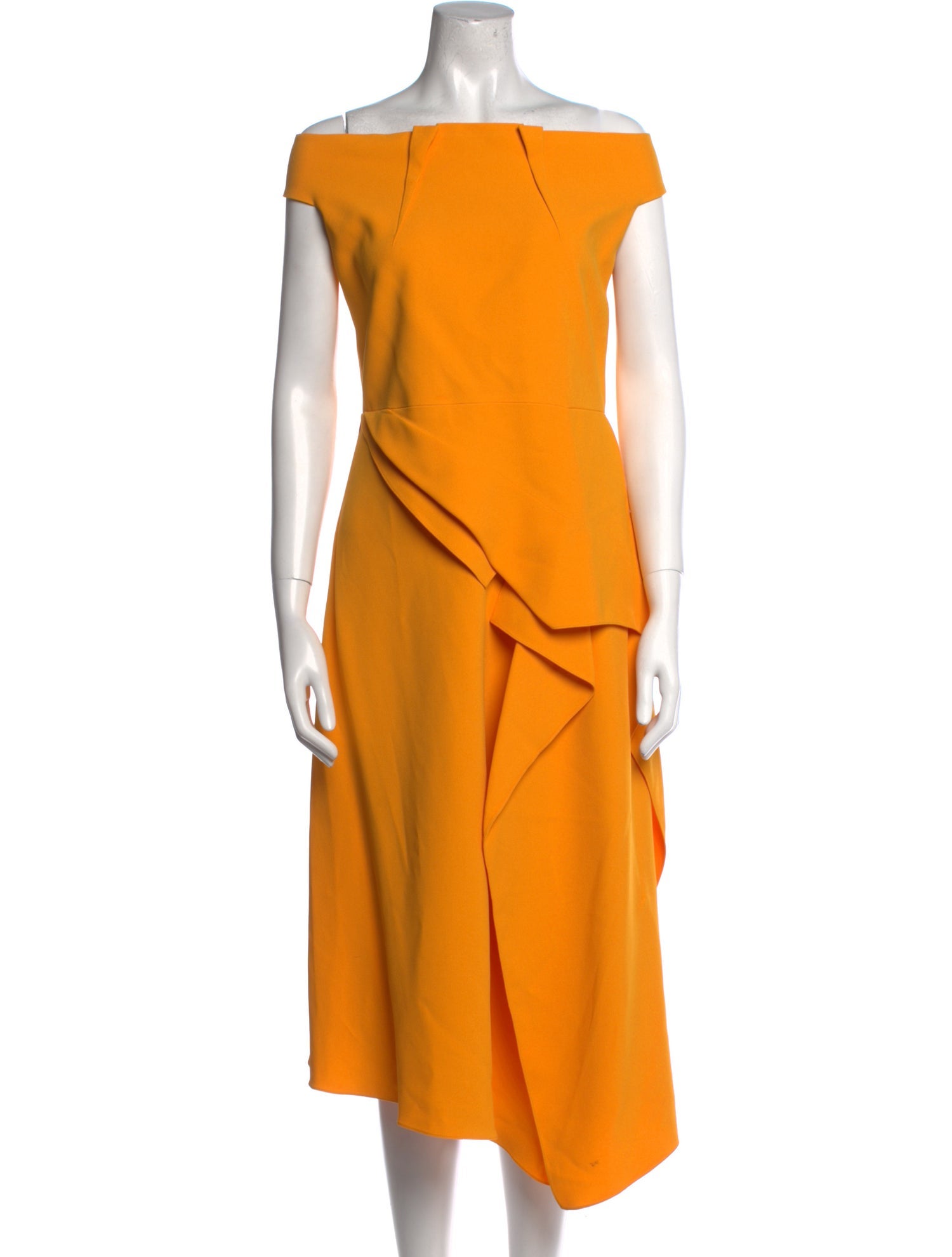 Roland Mouret Off-The-Shoulder Midi Length Dress