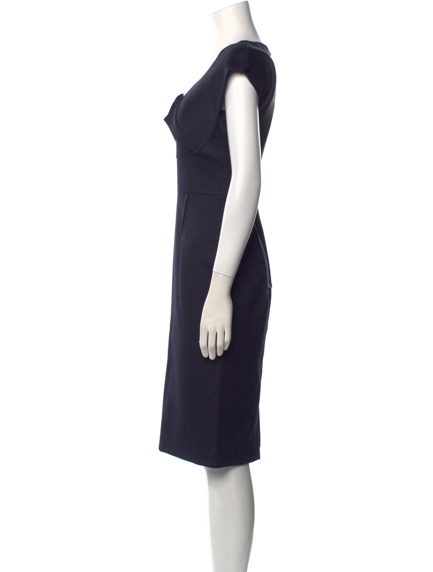 Roland Mouret Square Neckline Knee-Length Dress