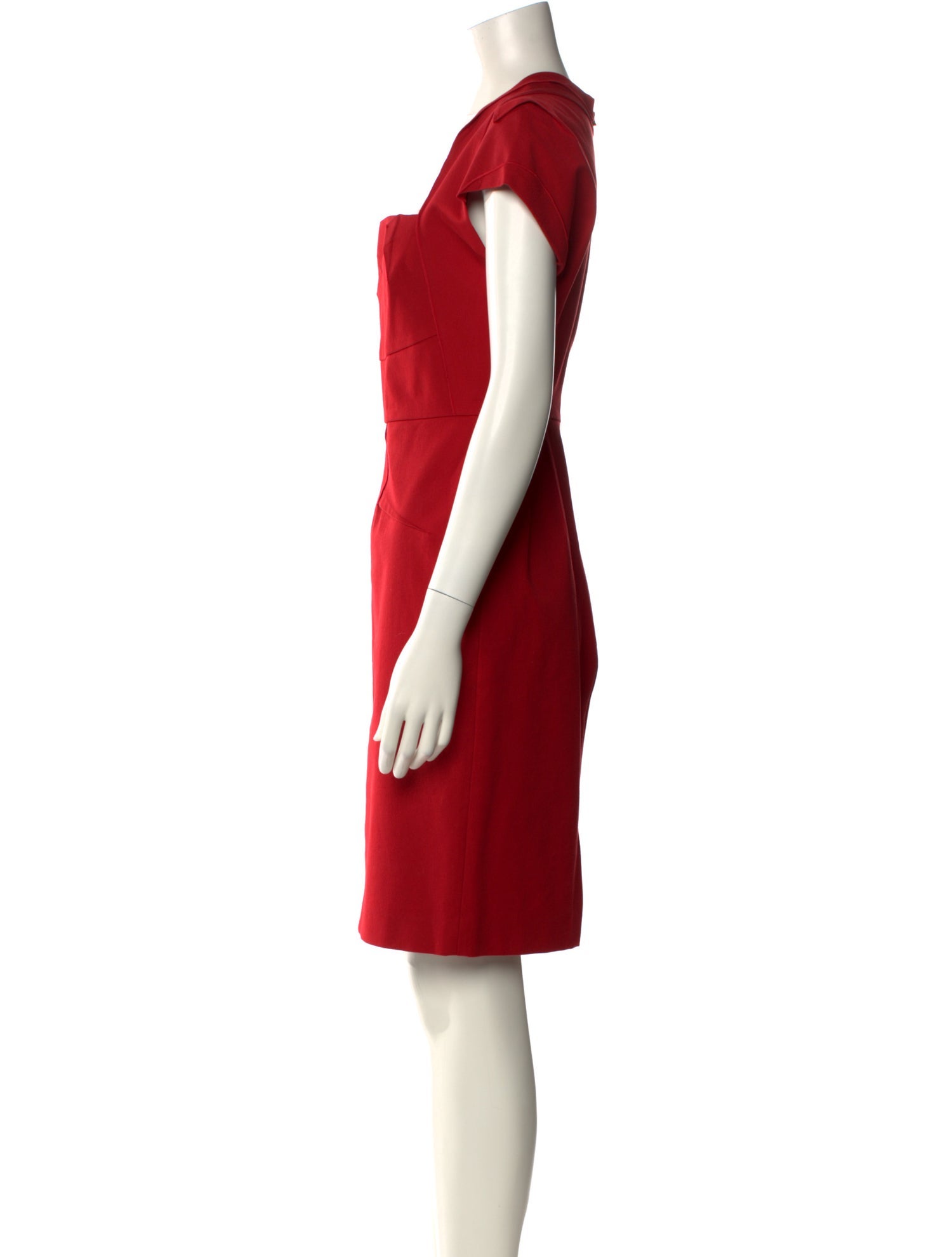 Roland Mouret Square Neckline Knee-Length Dress