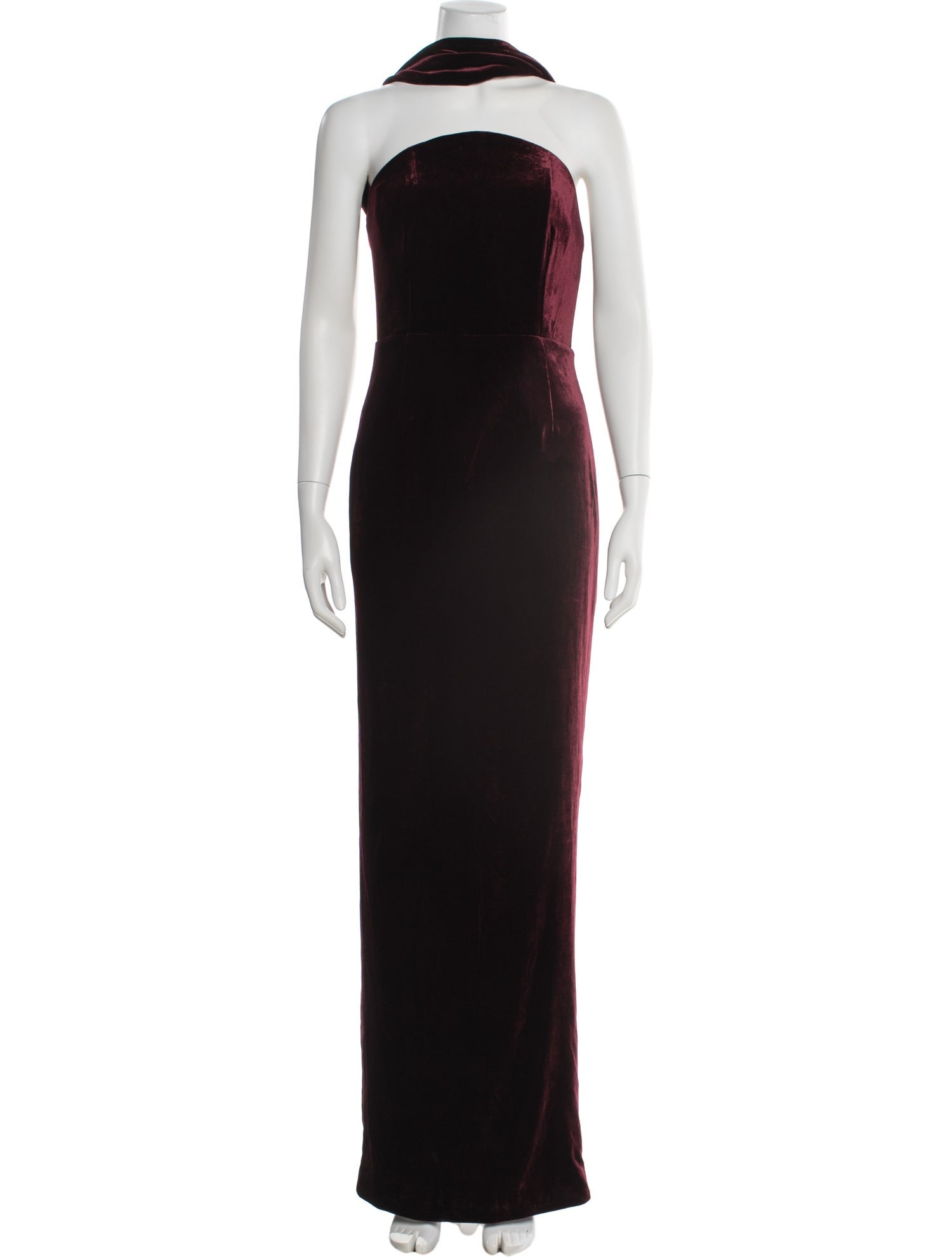 chinese dress ladies Vera Wang Sequin Neck Gown Black Satin Size 12 Sleeveless Maxi Dress N –  Celebrity Owned main image 1